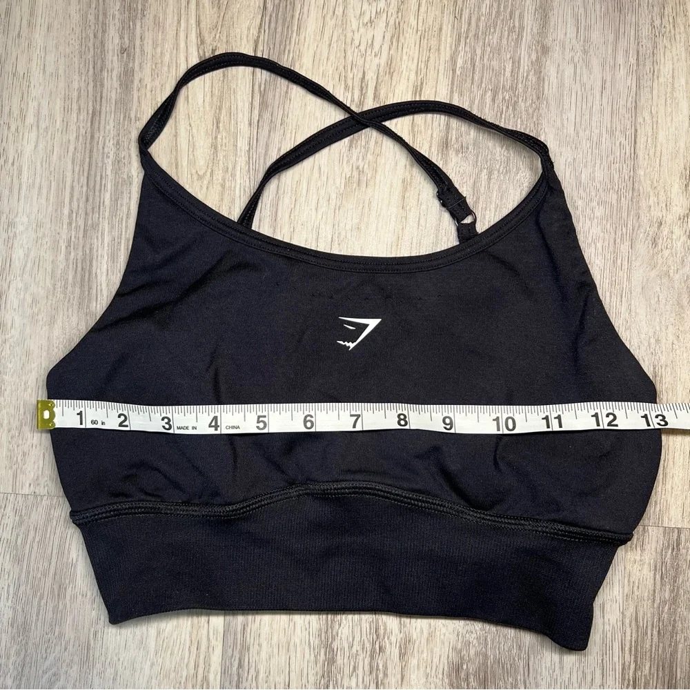 Black Gymshark Women's Sports Bra Size Medium_4
